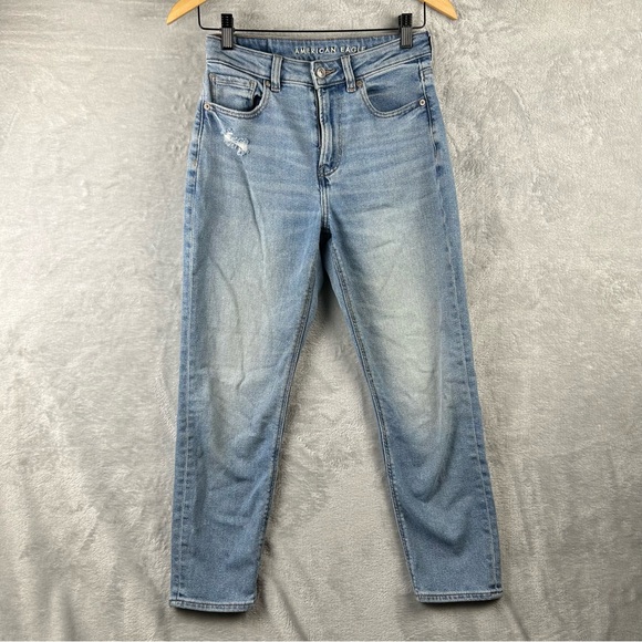 American Eagle Outfitters Denim - American Eagle Mom Jeans Women's 2 Blue Relaxed Fit Casual